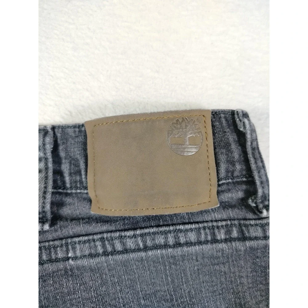 Timberland Jeans Mens 38 Gray‎ Charcoal Wash Straight Stretch Denim Streetwear